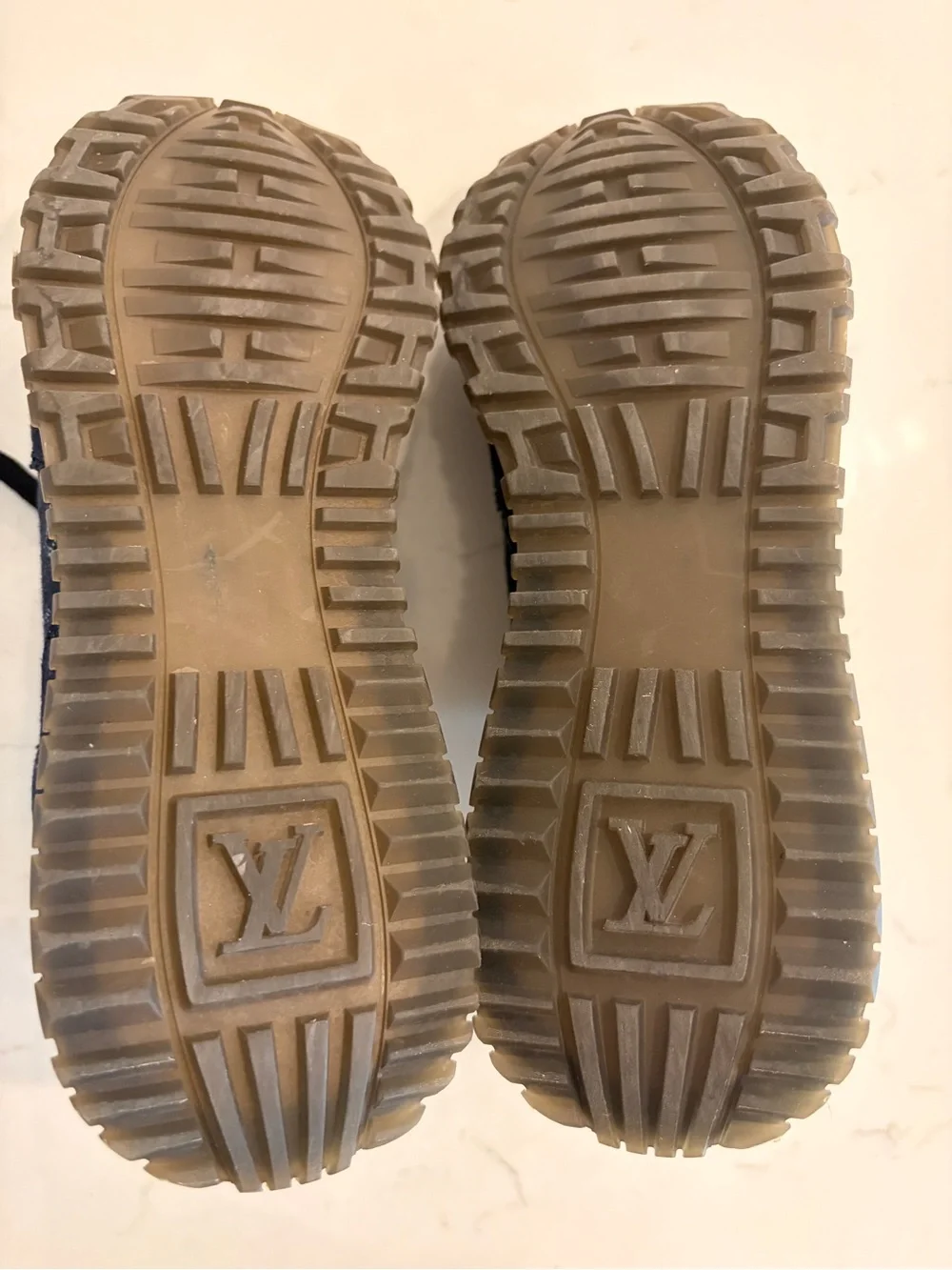 Louis Vuitton Monogram Denim Run Away Sneaker. Size 35.5 U.S. 5.5
